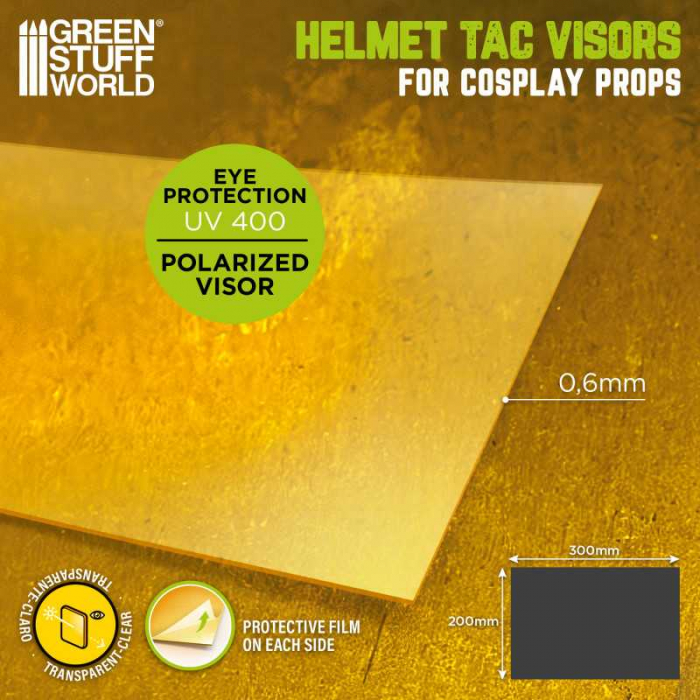 GSW - Cosplay Helmet TAC Visor - Yellow [3]
