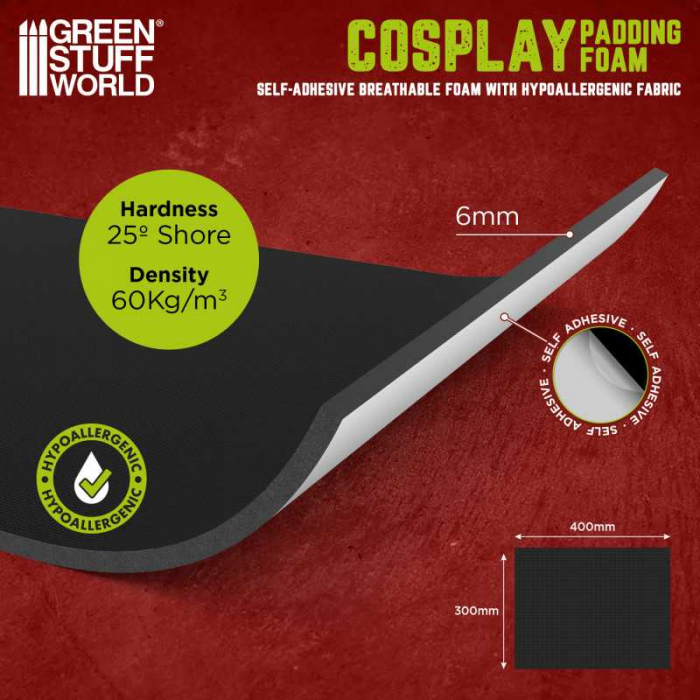 GSW - Cosplay Padding Foam With Fabric 6mm [3]