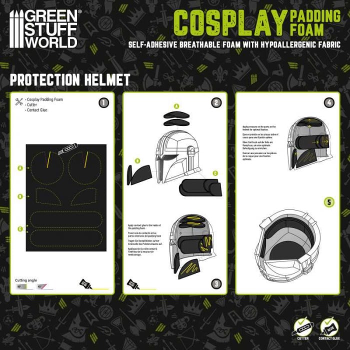 GSW - Cosplay Padding Foam With Fabric 6mm [4]