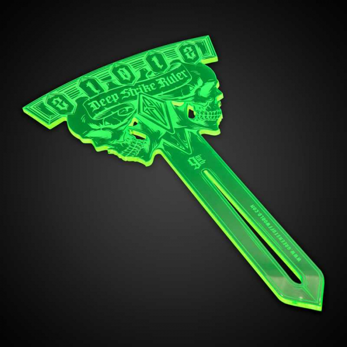 GSW - Deep Strike Ruler Template 9" - Fluor Green [1]