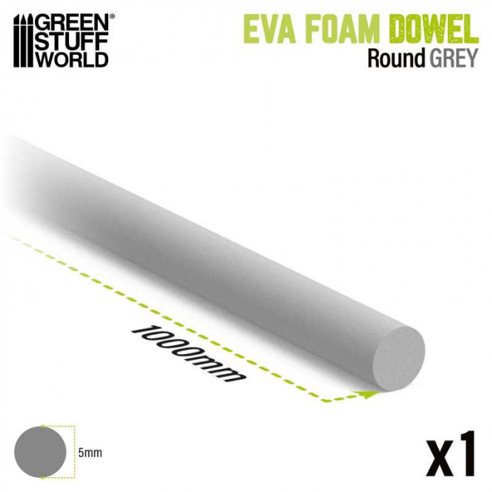 GSW - EVA foam dowels - Round 5mm [3]