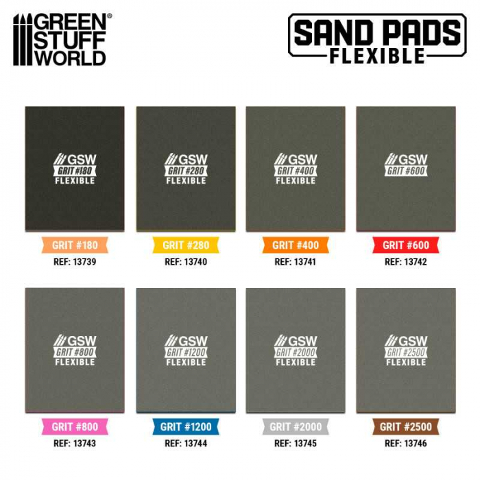 GSW - Flexible Sanding Pads 2000 grit [4]
