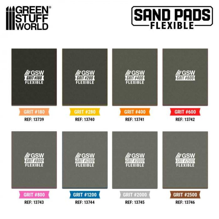 GSW - Flexible Sanding Pads 2500 grit [3]