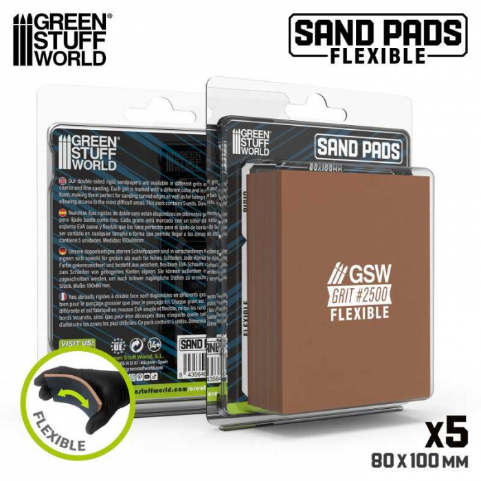 GSW - Flexible Sanding Pads 2500 grit [4]
