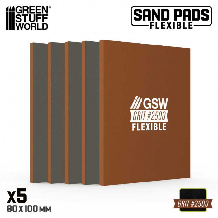 GSW - Flexible Sanding Pads 2500 grit [2]