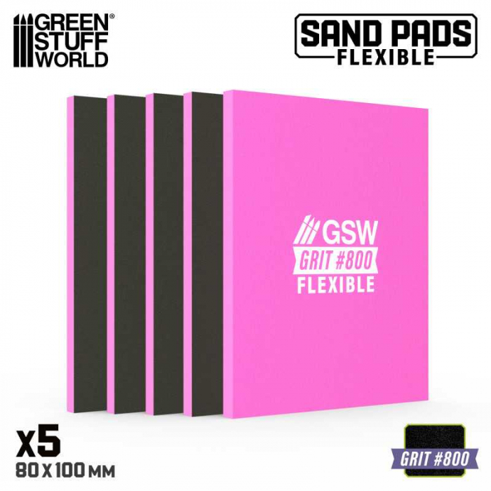 GSW - Flexible Sanding Pads 800 grit [2]