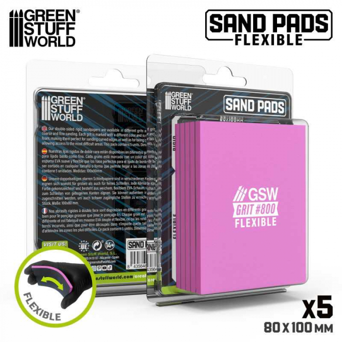 GSW - Flexible Sanding Pads 800 grit [3]