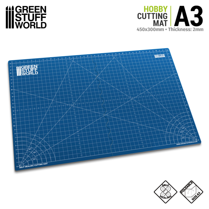 GSW - Foldable Cutting Mat - A3 - Blue (2mm) [3]