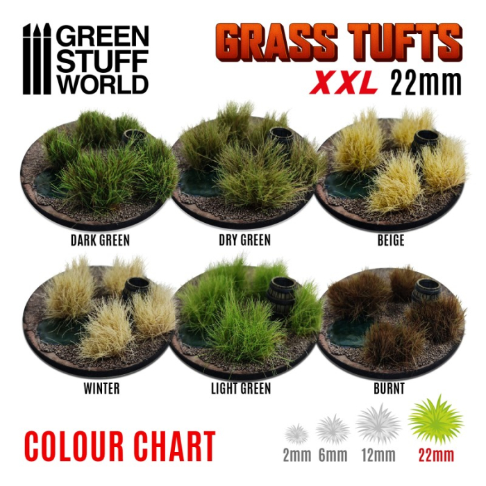 GSW - Grass Tufts Xxl - 22mm Self-Adhesive - Beige [2]