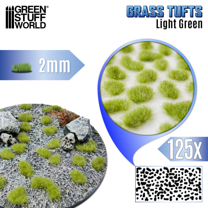 GSW - Grass TUFTs XXL 2mm Light Green [2]