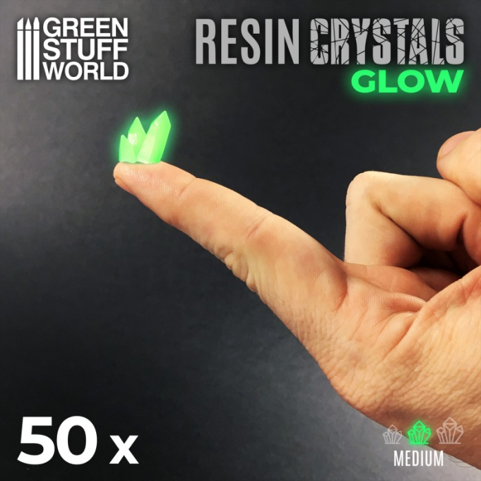 GSW - Green Glow Resin Crystals - Medium [2]
