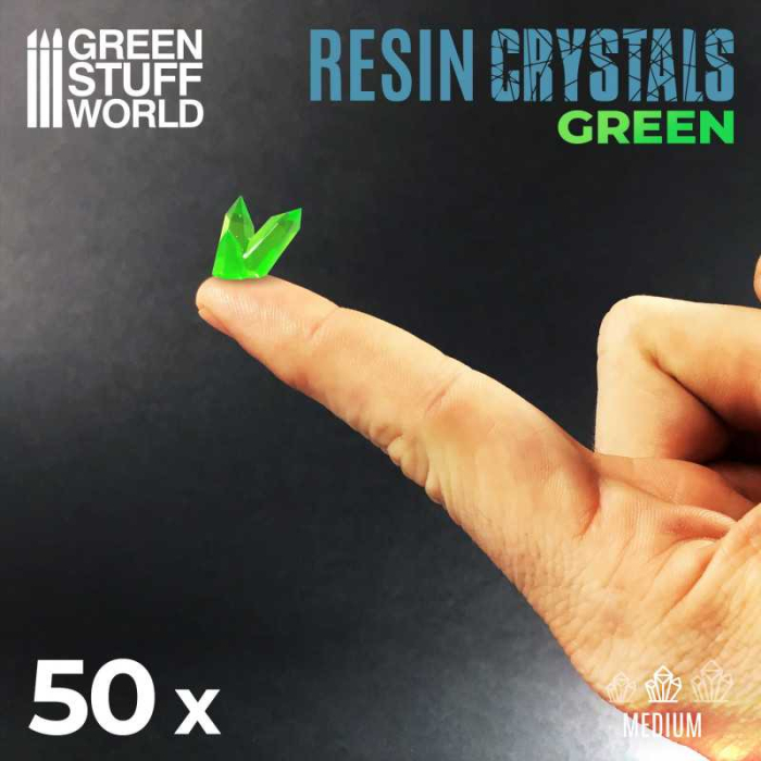 GSW - GREEN Resin Crystals - Medium [2]