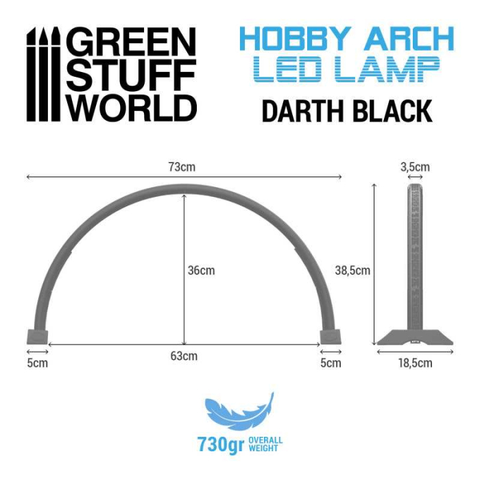 GSW - Hobby Arch Led Lamp - Faded White [3]