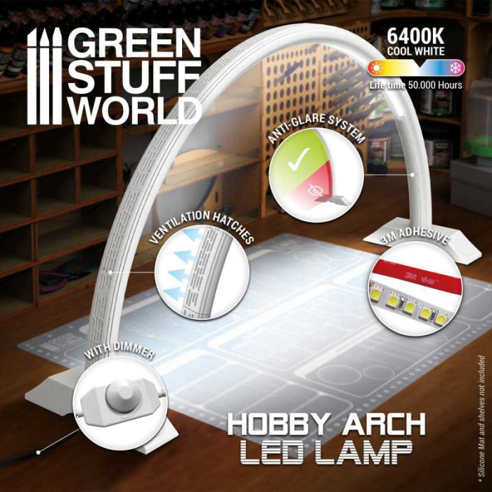 GSW - Hobby Arch Led Lamp - Faded White [2]