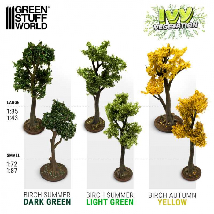GSW - Ivy Foliage - Dark Green Birch - Large [4]