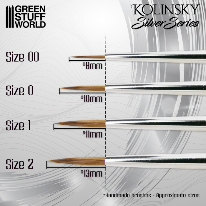 GSW - Kolinsky Brush size #2 - SILVER SERIE [2]