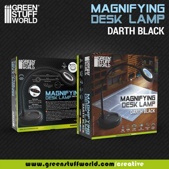 GSW - Magnifying desk lamp - Darth Black [4]