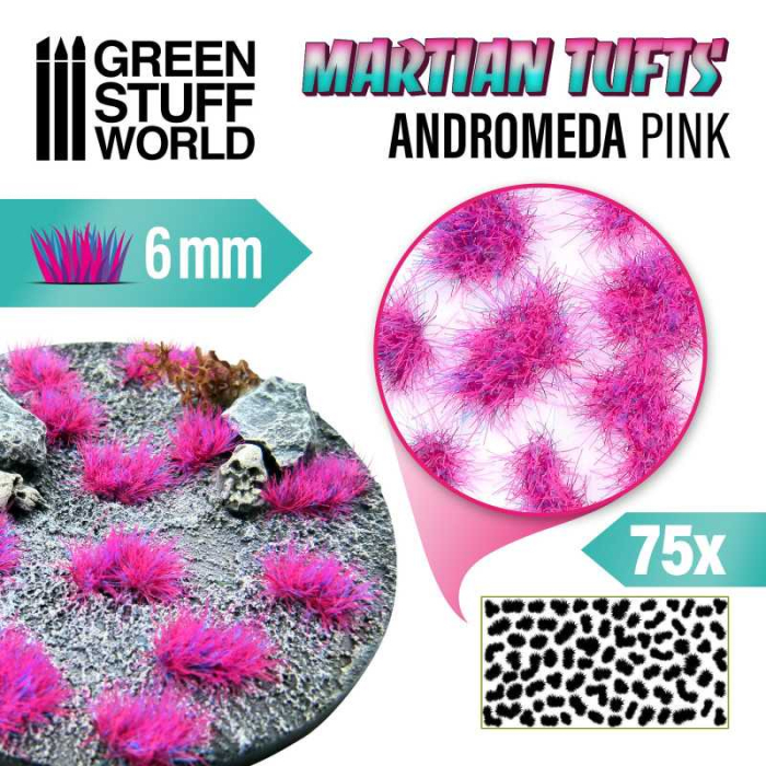 GSW - Martian Fluor Tufts 6mm - ANDROMEDA PINK [1]