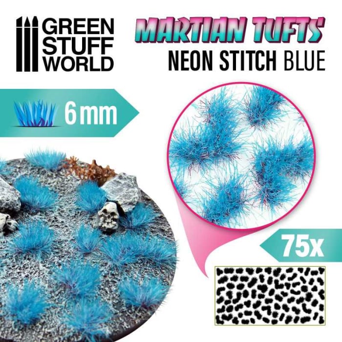 GSW - Martian Fluor Tufts - Neon Stitch Blue [1]