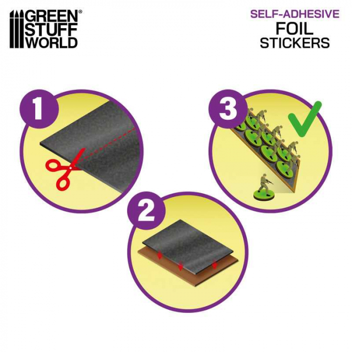 GSW - Foi metalice autoadezive pentru magneți – A4 [3]