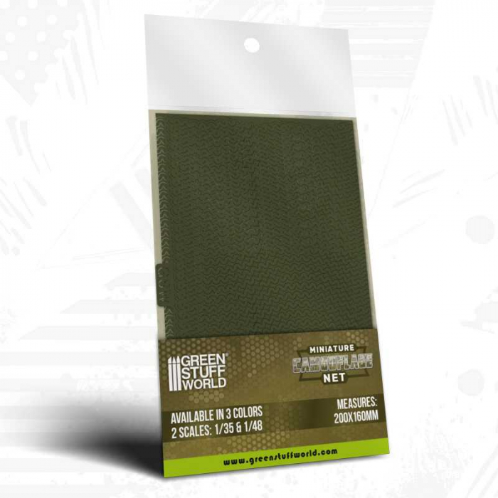 GSW - Miniature Camouflage Nets Green 1:48 [1]