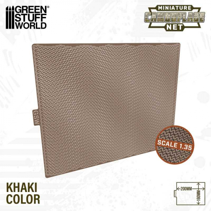 GSW - Miniature Camouflage Nets Khaki 1:35 [2]