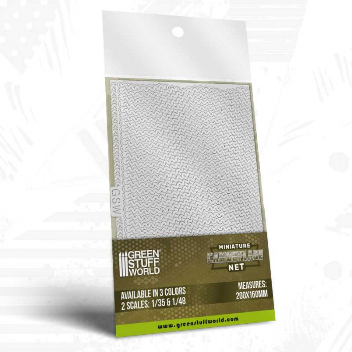 GSW - Miniature Camouflage Nets White 1:48 [1]