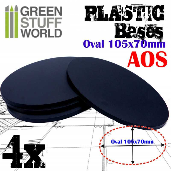 GSW - Plastic Bases - Oval Pill 105X70mm Aos [1]