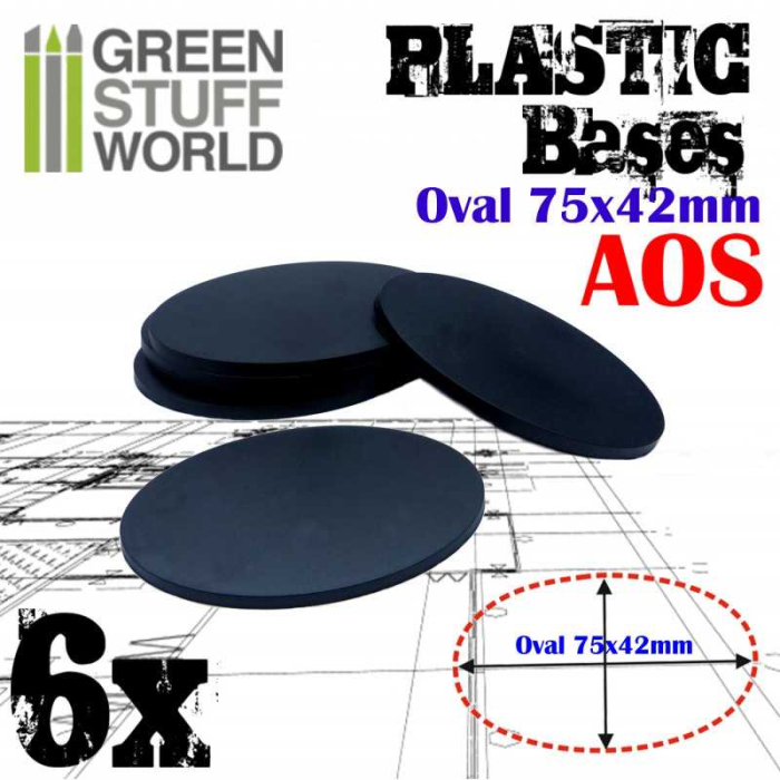 GSW - Plastic Bases - Oval Pill 75X42mm Aos [1]