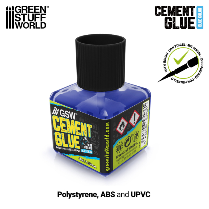 GSW - Plastic Cement Glue Blue 40ml [2]
