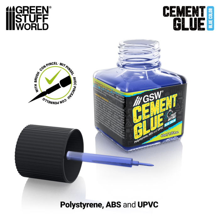 GSW - Plastic Cement Glue Blue 40ml [3]