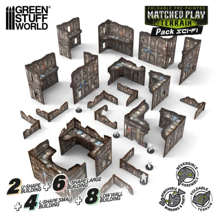 GSW - Pre-Painted Foldable Matched Play terrain pack - Sci-fi [3]