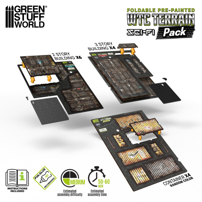 GSW - Pre-Painted Foldable WTC terrain pack - Sci-fi [3]