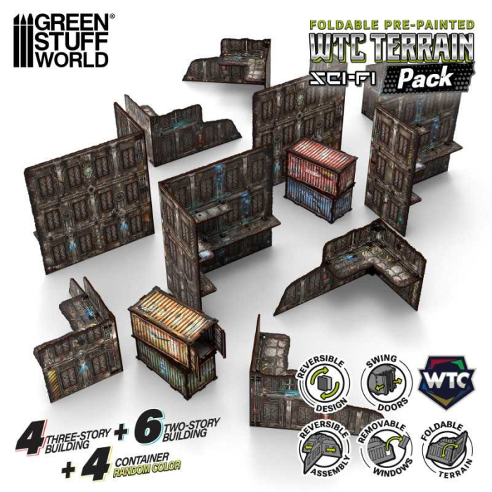 GSW - Pre-Painted Foldable WTC terrain pack - Sci-fi [4]