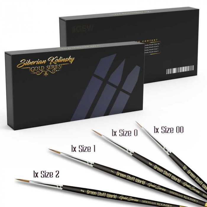 GSW - Premium Paint Brushes - GOLD SERIES [4]