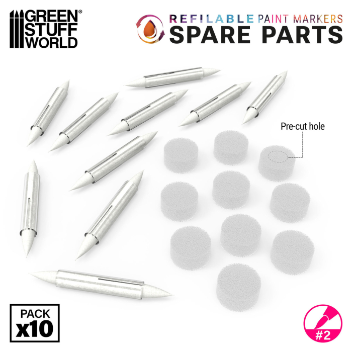 GSW - Refillable Marker Spare Parts Size 2 [2]