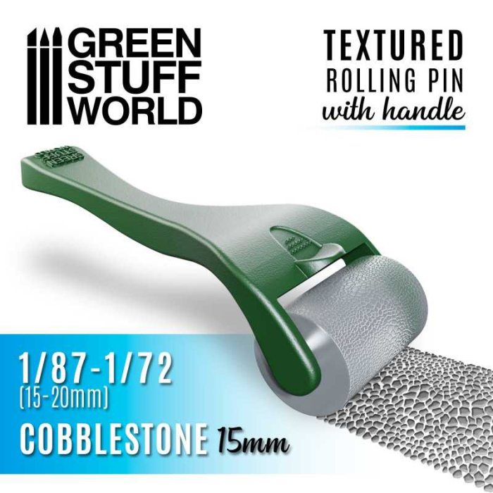 GSW - Rollin pin with Handle - Cobblestone 15mm [1]