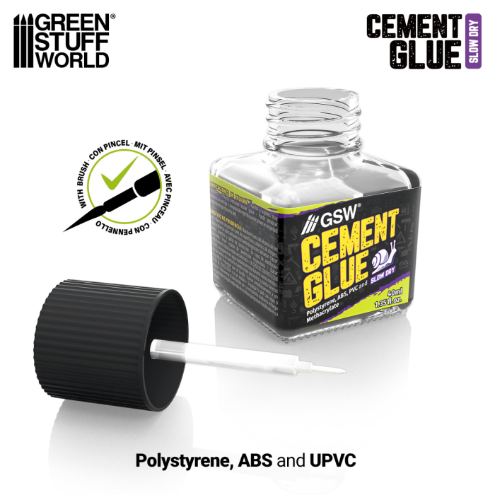 GSW - Slow Dry Plastic Cement Glue 40ml [3]