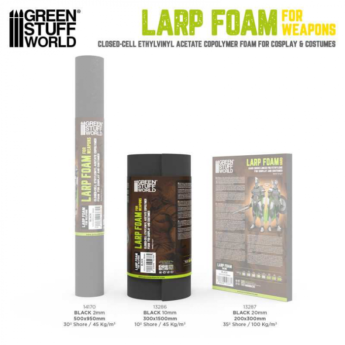 GSW - Soft LARP Foam 10mm for Sword blades [4]
