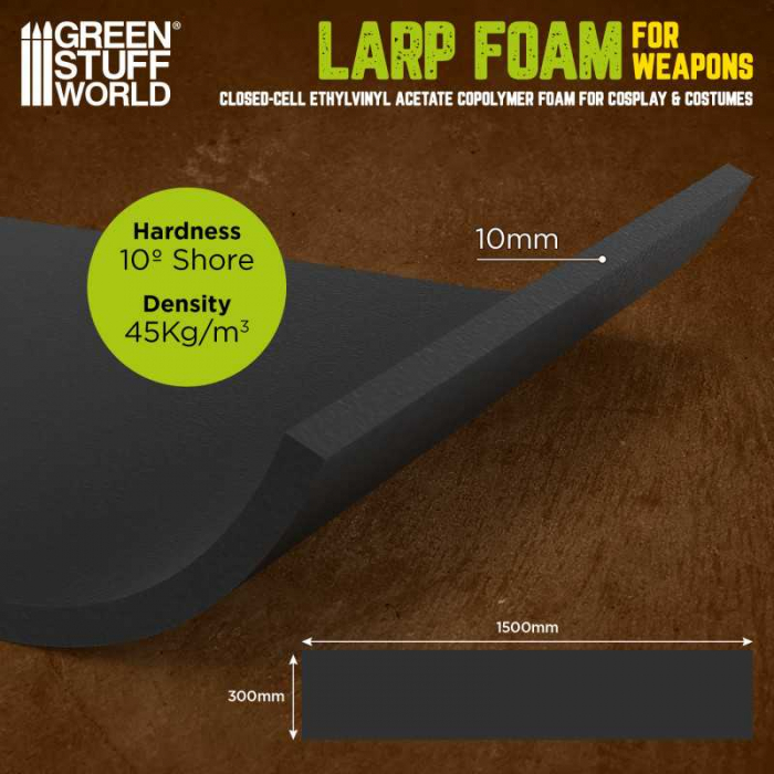 GSW - Soft LARP Foam 10mm for Sword blades [2]