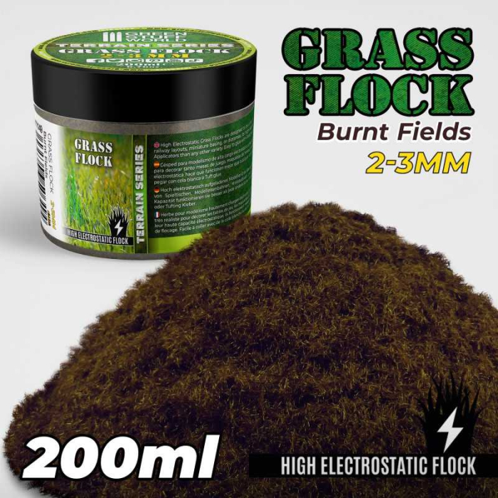GSW - Static Grass Flock 2-3mm - BURNT FIELDS - 200 ml [1]