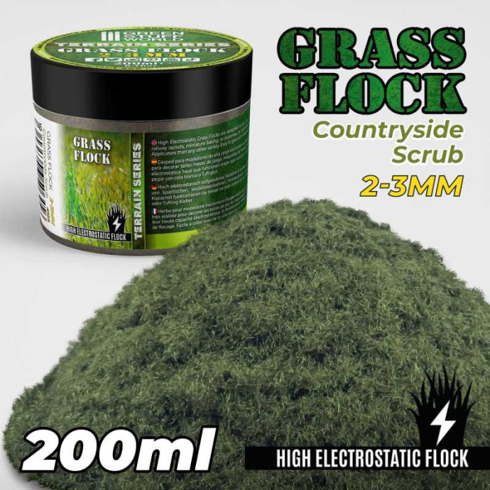 GSW - Static Grass Flock 2-3mm - COUNTRYSIDE SCRUB - 200 ml [1]