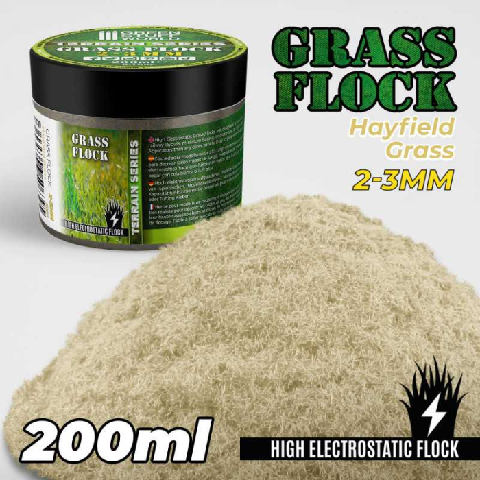 GSW - Static Grass Flock 2-3mm - HAYFIELD GRASS - 200 ml [1]