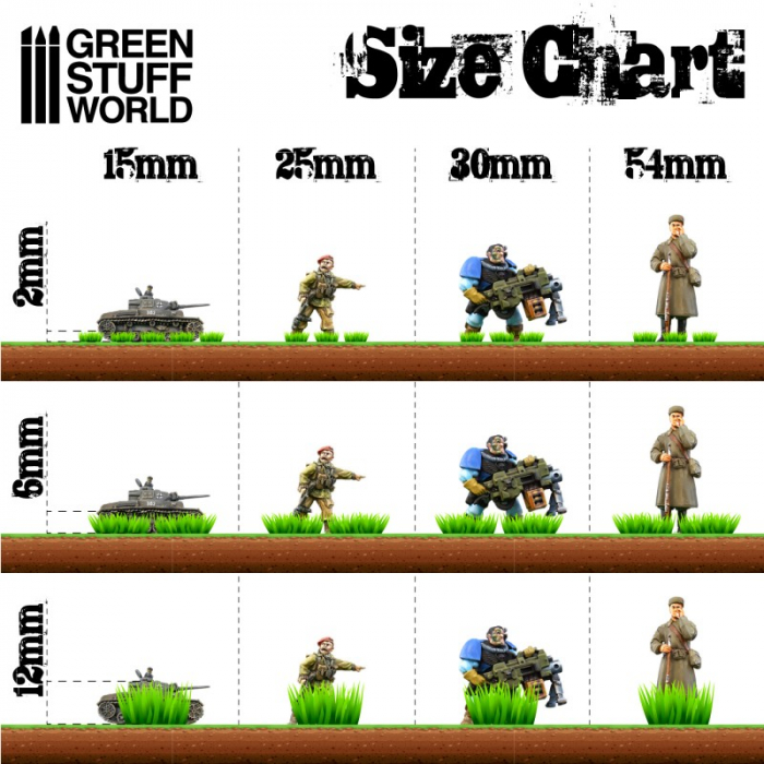 GSW - Static Grass Tufts 12 mm - Light Green [2]