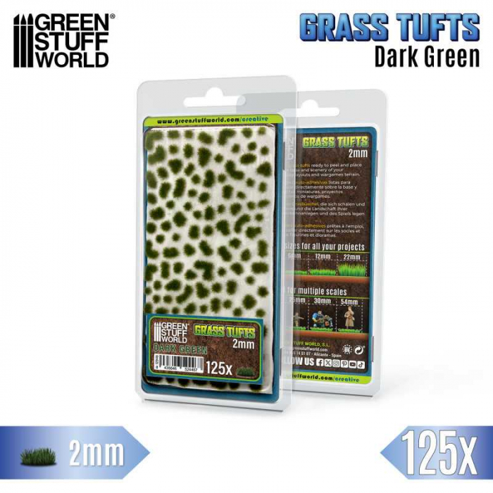 GSW - Static Grass Tufts 2 mm - Dark Green [1]