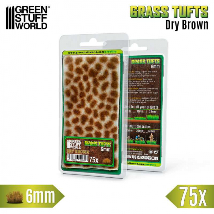 GSW - Static Grass Tufts 6 mm - Dry Brown [1]