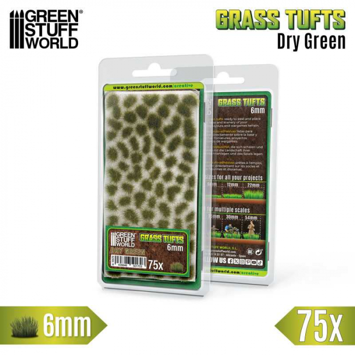 GSW - Static Grass Tufts 6 mm - Dry Green [1]