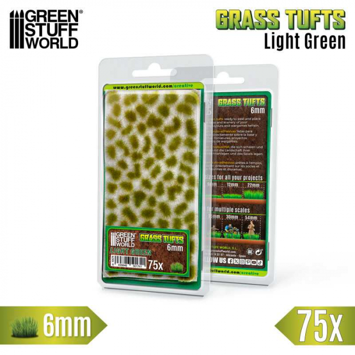 GSW - Static Grass Tufts 6 mm - Light Green [1]