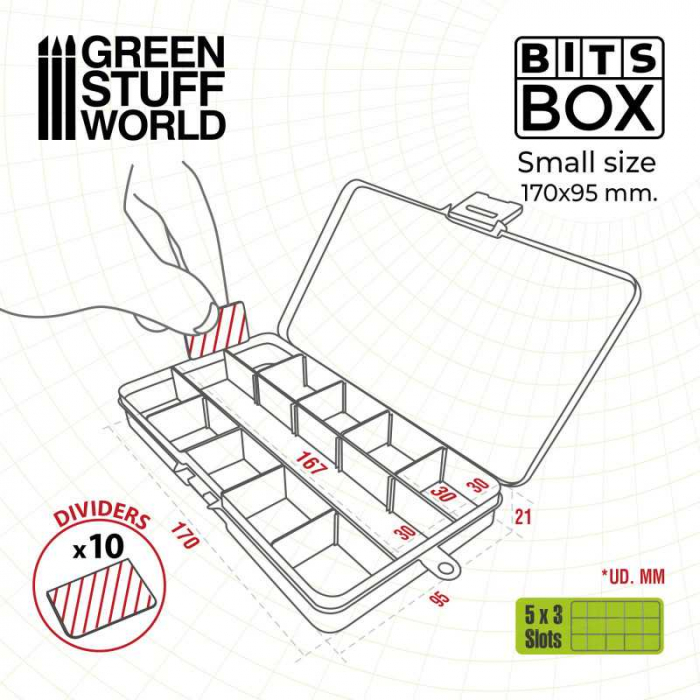 GSW - Cutie organizatoare cu compartimente – Bits Box S [3]