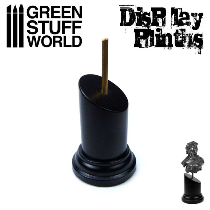 GSW - Tapered Round Bust Plinth 3.5x3.5cm Black [1]